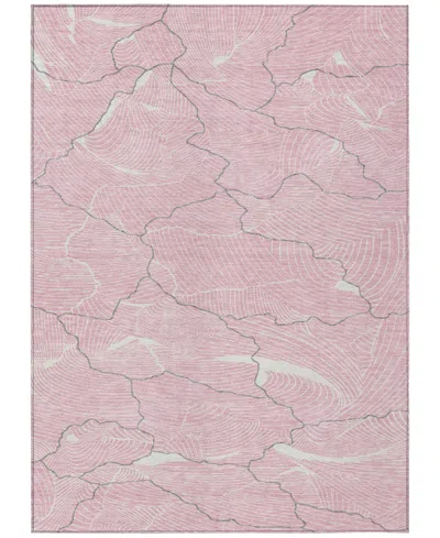 Addison Chantille Mahine Washable Acn1048 8'x10' Area Rug In Pink