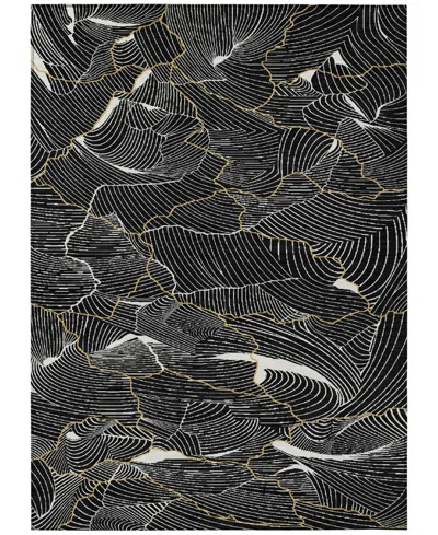 Addison Chantille Mahine Washable Acn1048 9'x12' Area Rug In Black