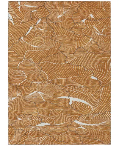 Addison Chantille Machine Washable Acn1048 9'x12' Area Rug In Paprika