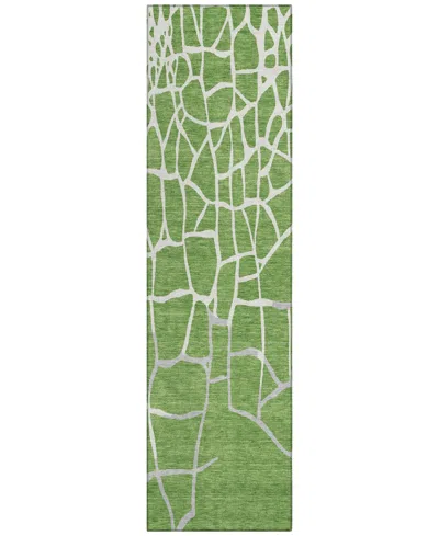Addison Chantille Mahine Washable Acn1049 2'3"x7'6" Runner Area Rug In Green