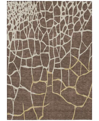 Addison Chantille Mahine Washable Acn1049 3'x5' Area Rug In Brown