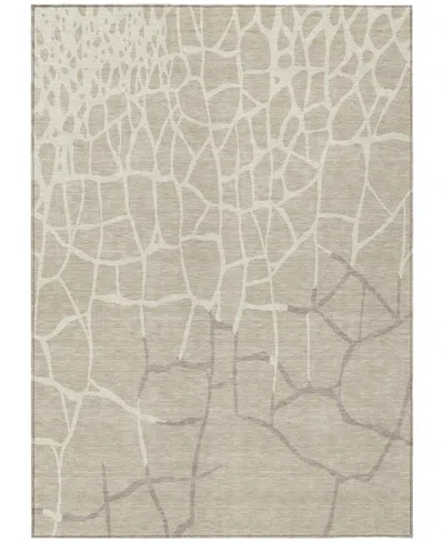 Addison Chantille Machine Washable Acn1049 5'x7'6" Area Rug In Beige
