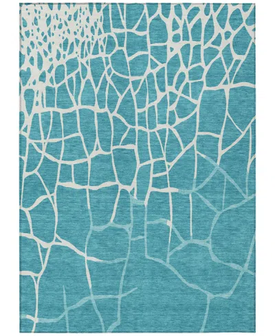 Addison Chantille Mahine Washable Acn1049 5'x7'6" Area Rug In Teal