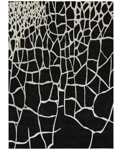 Addison Chantille Machine Washable Acn1049 8'x10' Area Rug In Black