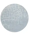 Addison Chantille Mahine Washable Acn1049 8'x8' Round Area Rug In Mist