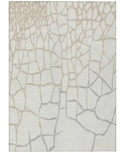 Addison Chantille Mahine Washable Acn1049 9'x12' Area Rug In Ivory