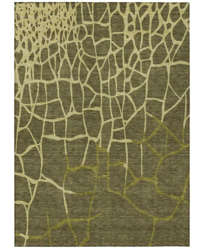 Addison Chantille Mahine Washable Acn1049 9'x12' Area Rug In Olive