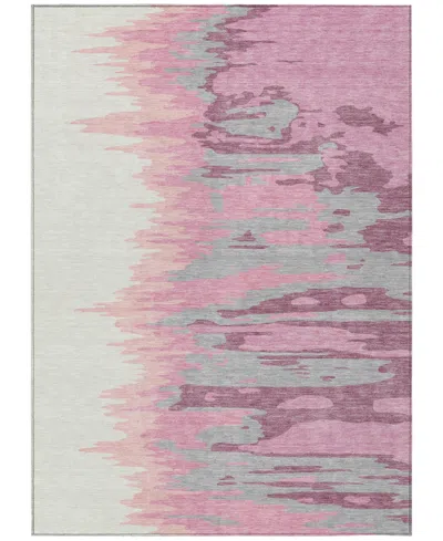 Addison Chantille Mahine Washable Acn1050 10'x14' Area Rug In Rose