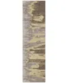 Addison Chantille Mahine Washable Acn1050 2'3"x7'6" Runner Area Rug In Coffee