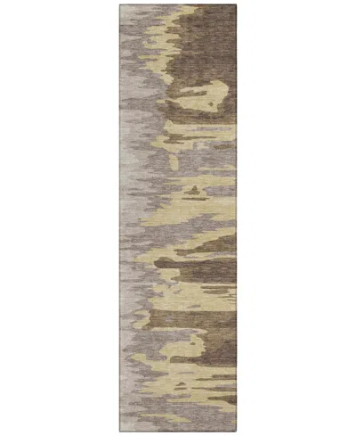 Addison Chantille Mahine Washable Acn1050 2'3"x7'6" Runner Area Rug In Coffee