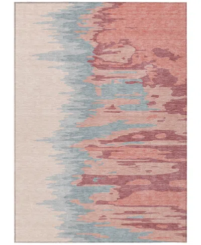 Addison Chantille Mahine Washable Acn1050 8'x10' Area Rug In Coral
