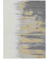 Addison Chantille Mahine Washable Acn1050 8'x10' Area Rug In Gray