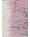 Addison Chantille Mahine Washable Acn1050 8'x10' Area Rug In Rose