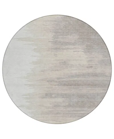 Addison Chantille Mahine Washable Acn1050 8'x8' Round Area Rug In Ivory