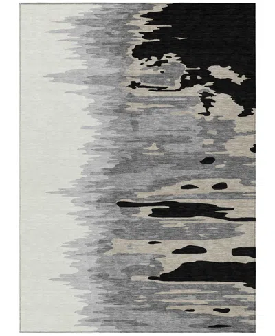 Addison Chantille Machine Washable Acn1050 9'x12' Area Rug In Black