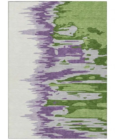 Addison Chantille Mahine Washable Acn1050 9'x12' Area Rug In Green