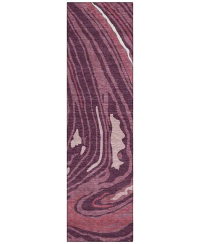 Addison Chantille Mahine Washable Acn1051 2'3"x7'6" Runner Area Rug In Cranberry