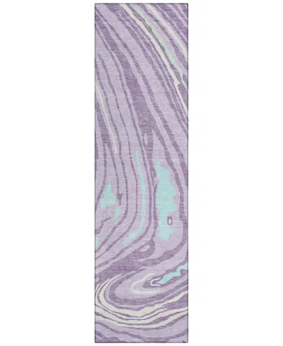 Addison Chantille Mahine Washable Acn1051 2'3"x7'6" Runner Area Rug In Lavender