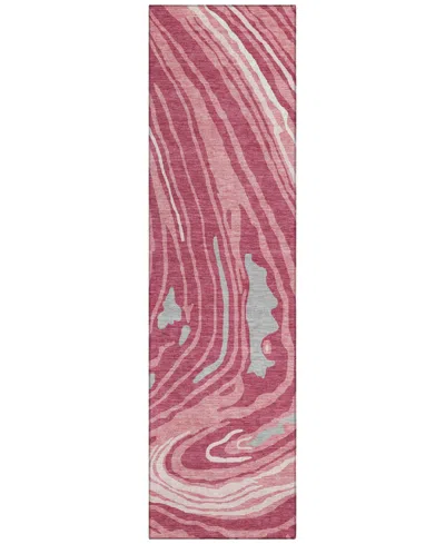 Addison Chantille Mahine Washable Acn1051 2'3"x7'6" Runner Area Rug In Rose