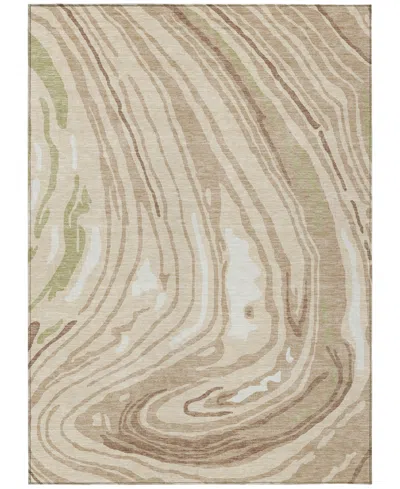 Addison Chantille Mahine Washable Acn1051 3'x5' Area Rug In Beige