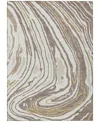 Addison Chantille Mahine Washable Acn1051 5'x7'6 Area Rug In Taupe