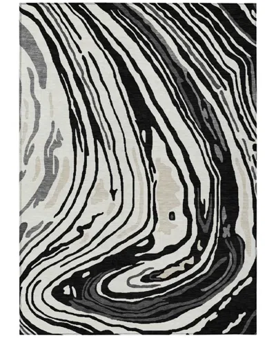 Addison Chantille Machine Washable Acn1051 8'x10' Area Rug In Black