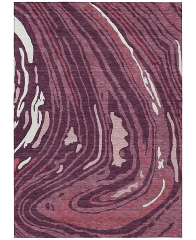 Addison Chantille Mahine Washable Acn1051 9'x12' Area Rug In Cranberry