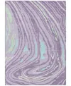 Addison Chantille Mahine Washable Acn1051 9'x12' Area Rug In Lavender