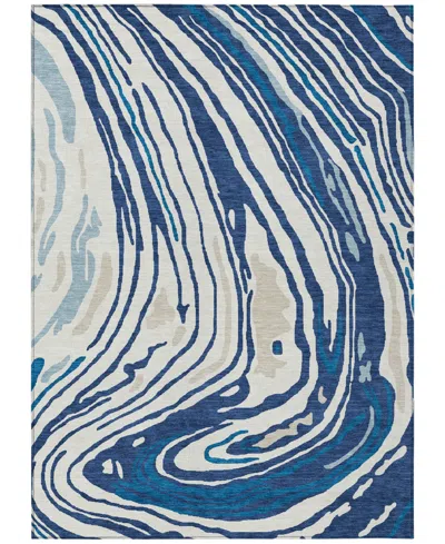 Addison Chantille Mahine Washable Acn1051 9'x12' Area Rug In Navy
