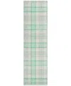 Addison Chantille Mahine Washable Acn1052 2'3"x7'6" Runner Area Rug In Mint
