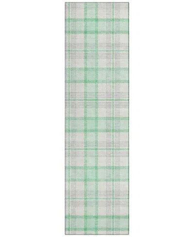 Addison Chantille Mahine Washable Acn1052 2'3"x7'6" Runner Area Rug In Mint