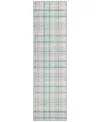 Addison Chantille Machine Washable Acn1052 2'3"x7'6" Runner Area Rug In Mist