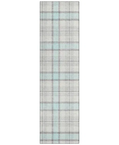 Addison Chantille Mahine Washable Acn1052 2'3"x7'6" Runner Area Rug In Mist