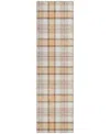 Addison Chantille Mahine Washable Acn1052 2'3"x7'6" Runner Area Rug In Peach