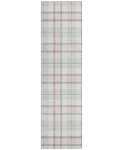 Addison Chantille Mahine Washable Acn1052 2'3"x7'6" Runner Area Rug In Pink