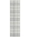 Addison Chantille Mahine Washable Acn1052 2'3"x7'6" Runner Area Rug In Silver