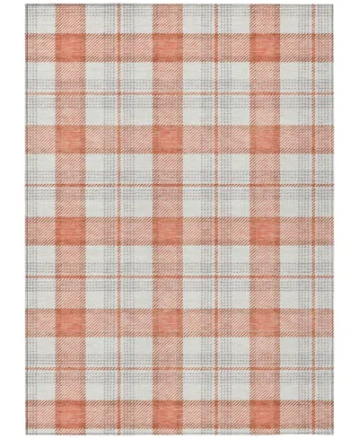 Addison Chantille Mahine Washable Acn1052 2'6"x3'10" Area Rug In Coral