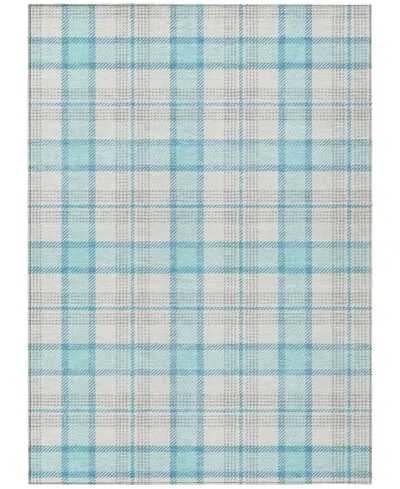 Addison Chantille Mahine Washable Acn1052 5'x7'6" Area Rug In Aqua