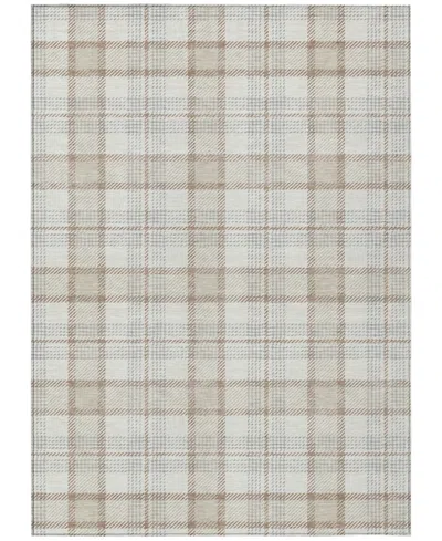 Addison Chantille Mahine Washable Acn1052 5'x7'6" Area Rug In Ivory