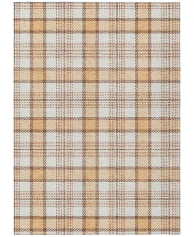 Addison Chantille Machine Washable Acn1052 5'x7'6" Area Rug In Peach