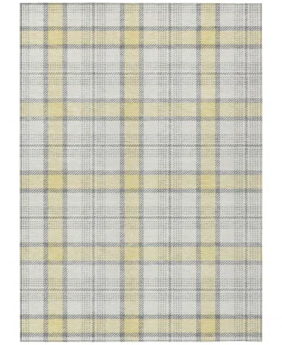 Addison Chantille Machine Washable Acn1052 8'x10' Area Rug In Yellow