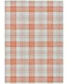 Addison Chantille Mahine Washable Acn1052 9'x12' Area Rug In Coral