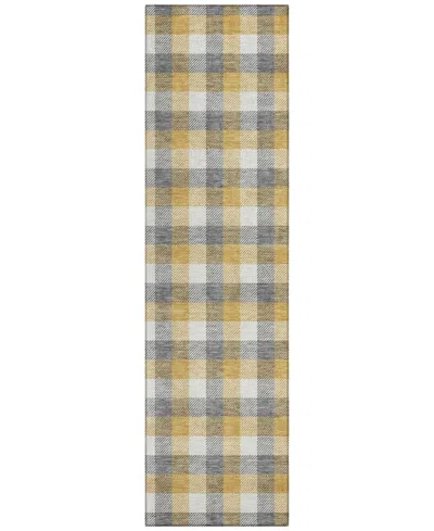 Addison Chantille Mahine Washable Acn1053 2'3"x7'6" Runner Area Rug In Gray