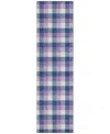 Addison Chantille Mahine Washable Acn1053 2'3"x7'6" Runner Area Rug In Navy