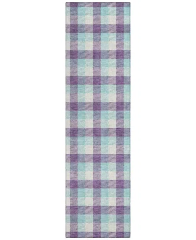 Addison Chantille Mahine Washable Acn1053 2'3"x7'6" Runner Area Rug In Purple