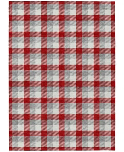 Addison Chantille Mahine Washable Acn1053 3'x5' Area Rug In Red