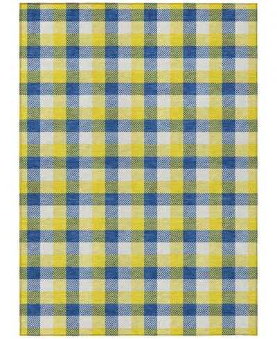 Addison Chantille Machine Washable Acn1053 5'x7'6" Area Rug In Yellow