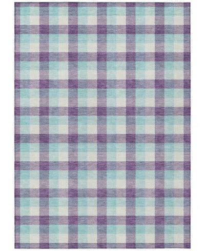 Addison Chantille Machine Washable Acn1053 8'x10' Area Rug In Purple