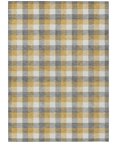 Addison Chantille Mahine Washable Acn1053 9'x12' Area Rug In Gray