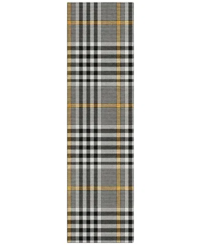 Addison Chantille Mahine Washable Acn1054 2'3"x7'6" Runner Area Rug In Black
